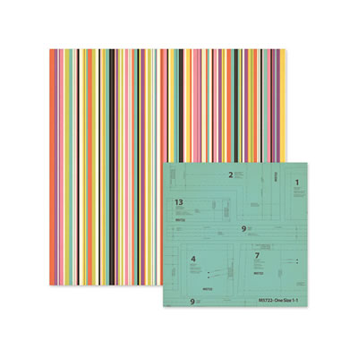 WeR Memory Keepers - Love to Craft - Poplin 12x12 d/sided paper  (pack of 10)