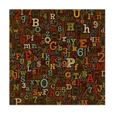 WeR Memory Keepers - Hall Pass - Study Hall 12x12 UV coated paper  (pack of 5)