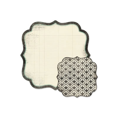 WeR Memory Keepers - Antique Chic - Gertrude 12x12 die cut paper  (pack of 5)