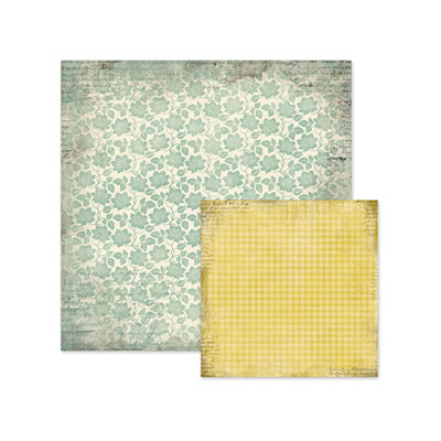WeR Memory Keepers - Antique Chic - Eleanor 12x12 d/sided paper  (pack of 10)