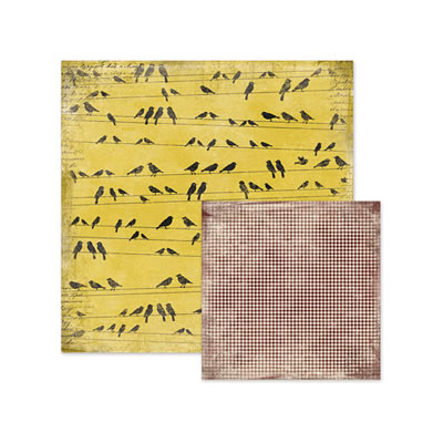 WeR Memory Keepers - Antique Chic - Ethel 12x12 d/sided paper  (pack of 10)