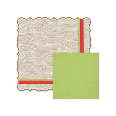 WeR Memory Keepers - Yuletide - Gift 12x12 die cut paper  (pack of 5)