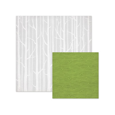 WeR Memory Keepers - Yuletide - Forest 12x12 d/sided paper  (pack of 10)