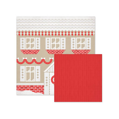 WeR Memory Keepers - Yuletide - Gingerbread 12x12 d/sided paper (pack of 10)  (pack of 10)