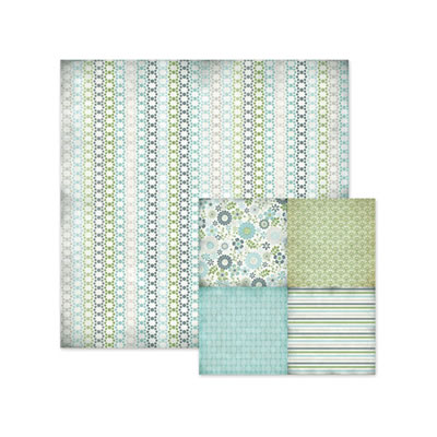 WeR Memory Keepers - Winter Frost - Frost 12x12 d/sided paper  (pack of 10)