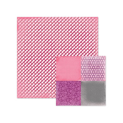 WeR Memory Keepers - Crazy for You - Pucker Up 12x12 d/sided paper  (pack of 10)