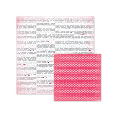 WeR Memory Keepers - Crazy for You - My Type 12x12 d/sided paper  (pack of 10)