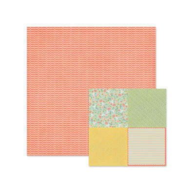 WeR Memory Keepers - Simply Spring - Basket 12x12 d/sided paper  (pack of 12)