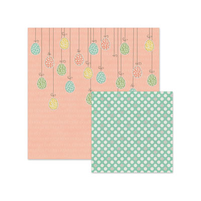 WeR Memory Keepers - Simply Spring - Easter Eggs 12x12 d/sided paper  (pack of 12)