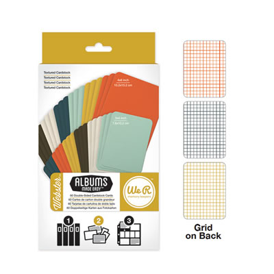WeR Memory Keepers - Albums Made Easy - Webster - Cardstock Cards 96/pk  (sold in 3's)