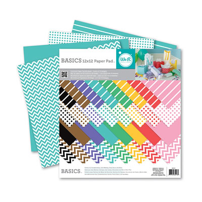 Basics - 12x12 Paper Pad 48sht  (sold individually)