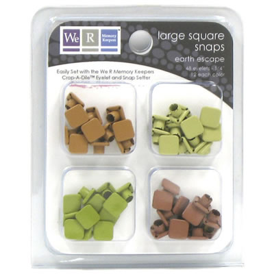 We R Memory Keepers - Snaps Large Square- Earth Escape 48/pk  (sold in 3's)