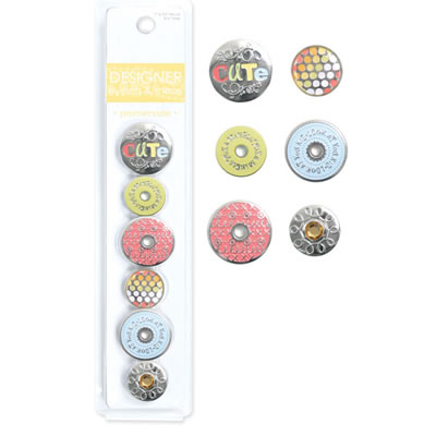 WeR Memory Keepers - WO Promenade Eyelets & Snaps  (sold in 3's)