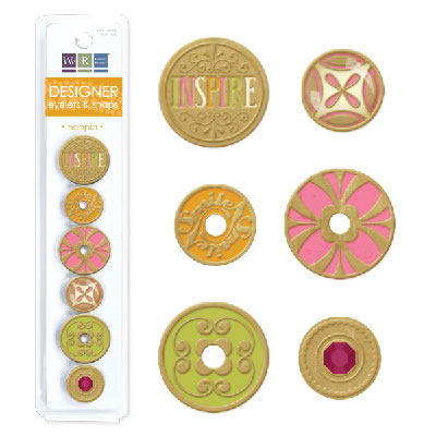 WeR Memory Keepers - Hoopla - Designer Eyelets & Snaps  (sold in 3's)