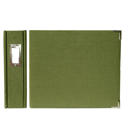 We R Memory Keepers - Linen 12x12 Ring Album Avocado  (sold individually)