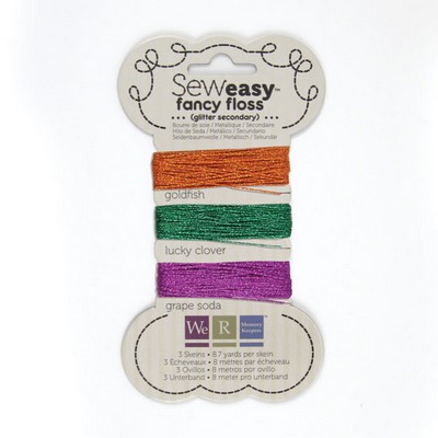 WeR Memory Keepers - Sew Easy Floss - Glitter Floss Secondary  (sold in 3's)