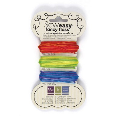 WeR Memory Keepers - Sew Easy Floss - Variegated Floss Primary  (sold in 3's)