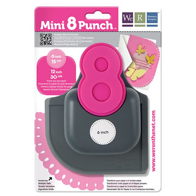 WeR Memory Keepers - Mini 8 Punch - Scallop  (sold individually)