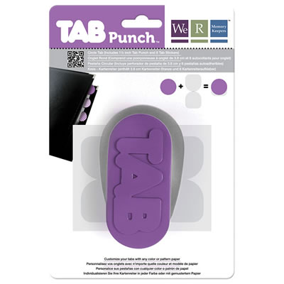 WeR Memory Keepers - Tab Punch - Circle  (sold individually)