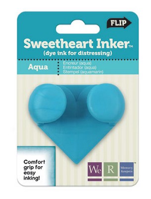WeR Memory Keepers - Sweet Heart Inkerz - Aqua  (sold in 3's)