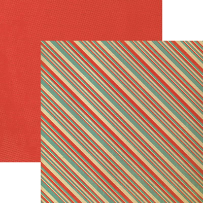 WeR Memory Keepers - Country Livin' - Patriotic Stripes 12x12 d/sided paper  (pack of 12)