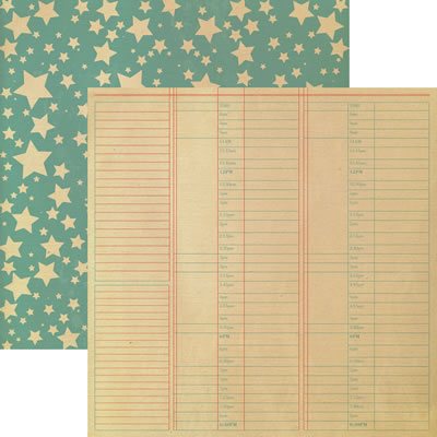 WeR Memory Keepers - Country Livin' - Rustic Ledger 12x12 d/sided paper  (pack of 12)