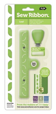 WeR Memory Keepers - Sew Ribbon - Leaf  (sold individually)