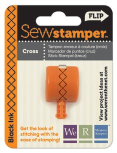 WeR Memory Keepers - Sew Stamper - Cross  (sold in 3's)