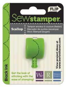WeR Memory Keepers - Sew Stamper - Scallop  (sold in 3's)