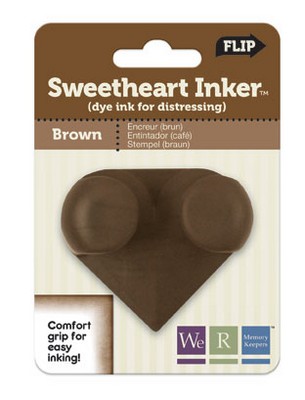 WeR Memory Keepers - Sweet Heart Inkerz - Brown  (sold in 3's)