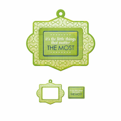 WeR Memory Keepers - Feelin' Groovy - Frames - Little Things  (pack of 12)