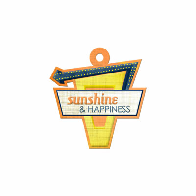 WeR Memory Keepers - Feelin' Groovy - Embossed Tags - Sunshine  (pack of 12)