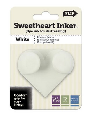 WeR Memory Keepers - Sweet Heart Inkerz - White  (sold in 3's)