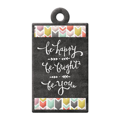 We R Memory Keepers - PREORDER1 Chalkboard  Be You Tags (sold in 12's)
