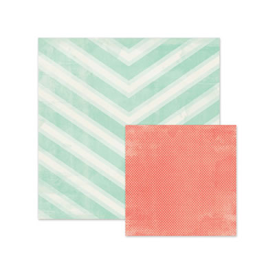 We R Memory Keepers - Chalkboard - Monochromatic 12x12 d/sided paper (pack of 12)