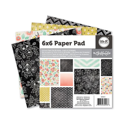 We R Memory Keepers - PREORDER1 Chalkboard  6x6 Paper Pad (sold in 3's)