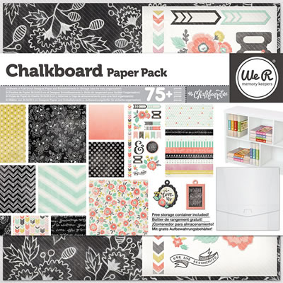 We R Memory Keepers - Chalkboard - 12x12 Paper Pack (sold individually)
