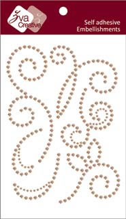 Zva Creative - Imagine - Champagne Crystal  (sold in 3's)