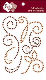 Zva Creative - Imagine - Chocolate/Orange Crystal  (sold in 3's)