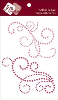 Zva Creative - Imposing - Pink/Rosy Crystal  (sold in 3's)