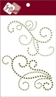 Zva Creative - Imposing - Lime/Olive Crystal  (sold in 3's)