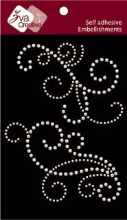 Zva Creative - Imposing - White Pearl  (sold in 3's)