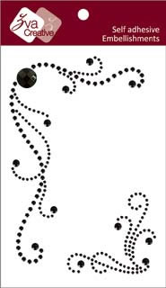Zva Creative - Flickering - Jet Crystal  (sold in 3's)