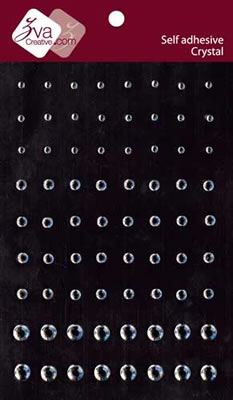 Zva Creative - Crystal Dots - Clear  (sold in 3's)