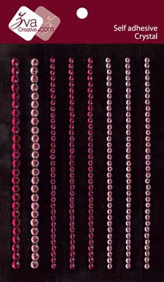 Zva Creative - Crystal Lines 0.3cm/0.5cm - Pink/Rose  (sold in 3's)