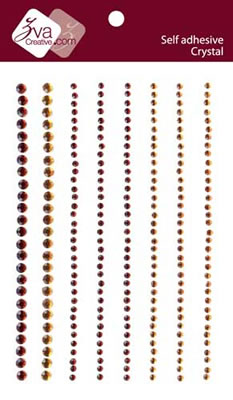 Zva Creative - Crystal Lines 0.3cm/0.5cm - Coffee/Chocolate  (sold in 3's)