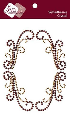Zva Creative - Frame Flourishes - Coffee/Chocolate  (sold in 3's)
