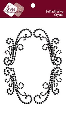 Zva Creative - Frame Flourishes - Jet  (sold in 3's)
