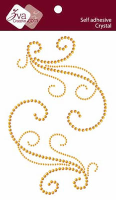 Zva Creative - Symmetrical Flourishes G - Bronze  (sold in 3's)