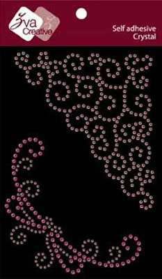 Zva Creative - Magnificent Flourishes - Pink/Rose  (sold in 3's)
